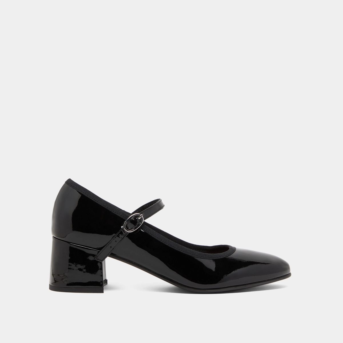 Babies à talons en cuir verni noir | DALMATIE | Jonak
