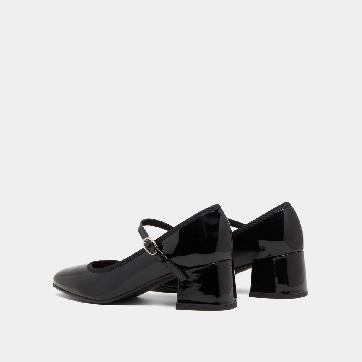 Babies à talons en cuir verni noir | DALMATIE | Jonak