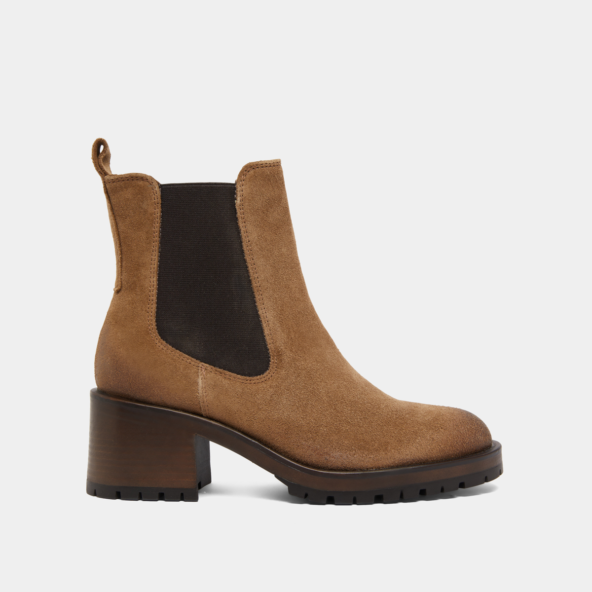 Bottines à semelles crantées en croute taupe | CECILE | Jonak