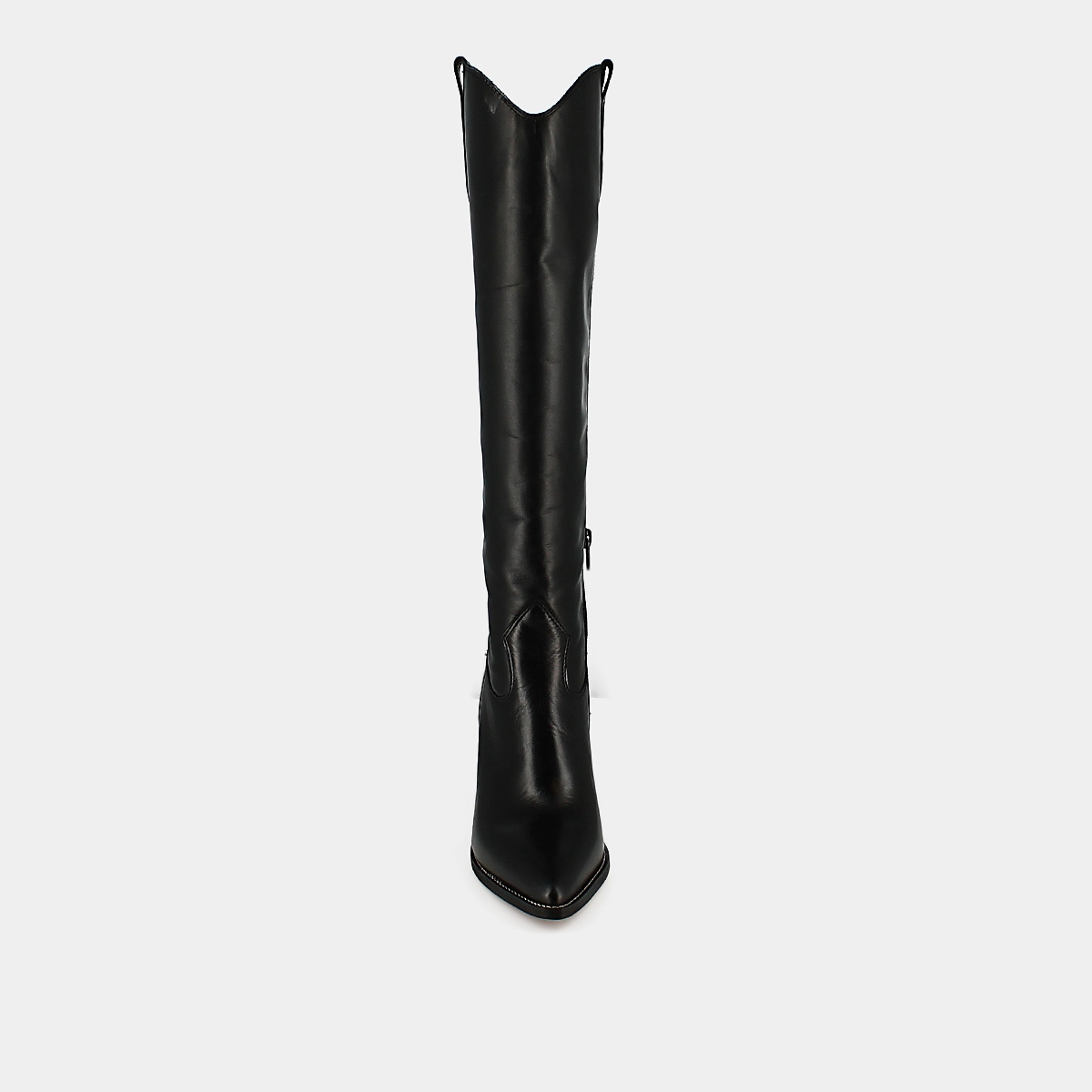 Bottes pointues à talons en cuir noir | PAPRIKA | Jonak