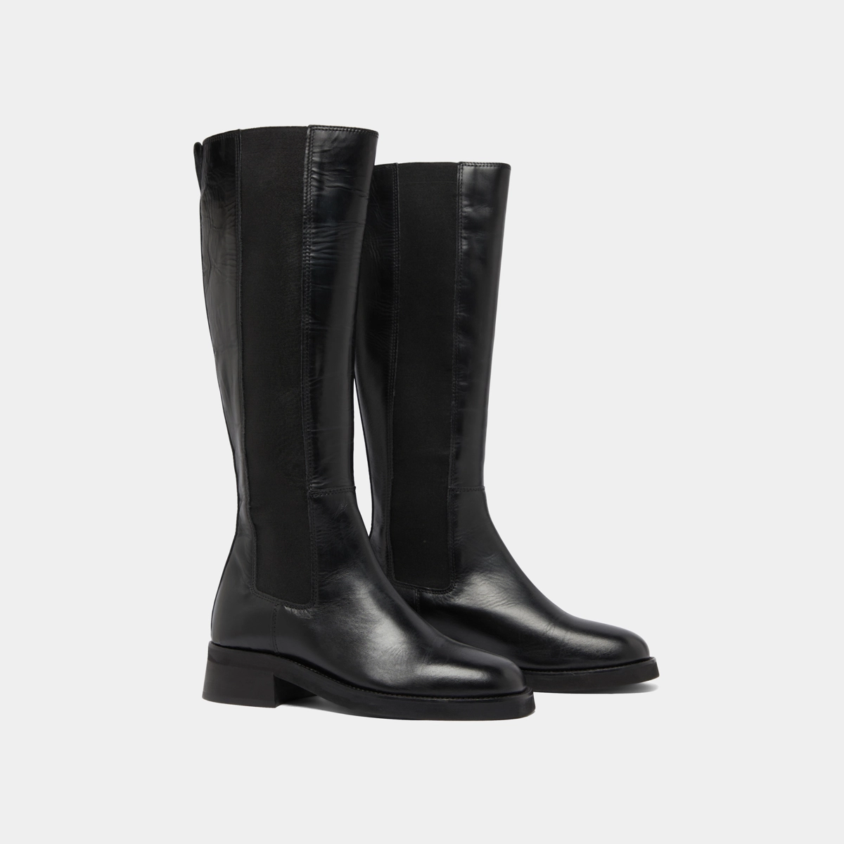 Bottes hautes en cuir noir | PEGGIE | Jonak