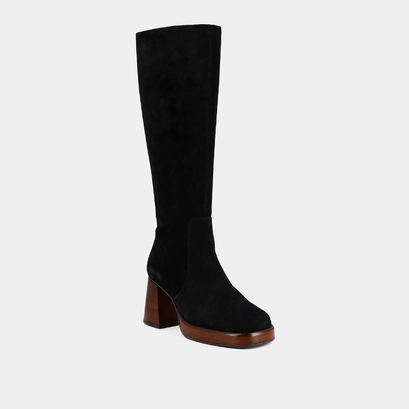Bottes &agrave; plateformes en croute noir | BETINA | Jonak