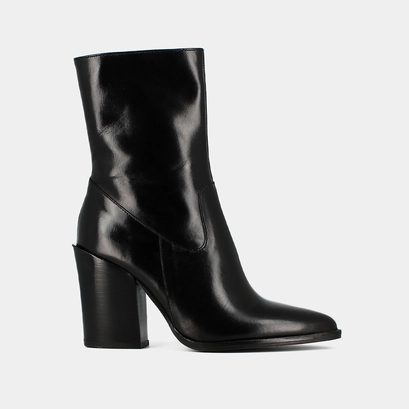 Bottines à talons et bouts pointus noir