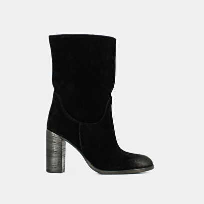 Boots à talons et bouts ovales noir