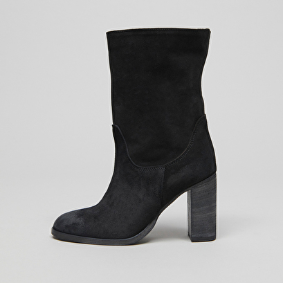 Boots à talons et bouts ovales noir