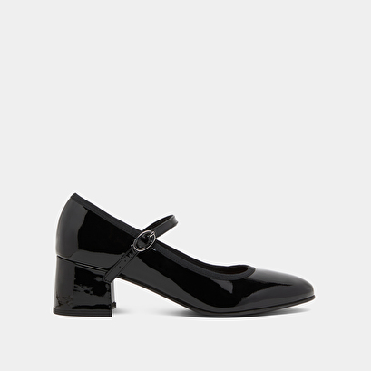 Babies à talons en cuir verni noir | DALMATIE | Jonak