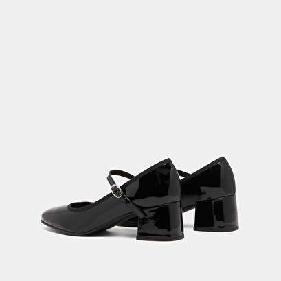Babies à talons en cuir verni noir | DALMATIE | Jonak