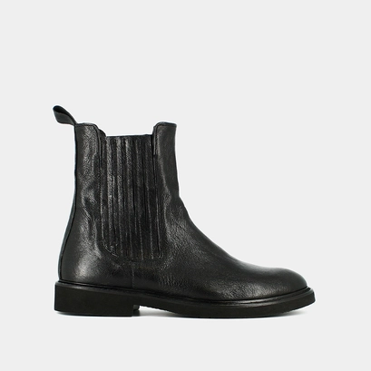 Chelsea boots en cuir vieilli noir | RICK | Jonak
