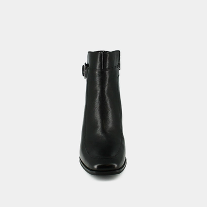 Bottines &agrave; talons et boucles en cuir noir | ADRIETTE | Jonak