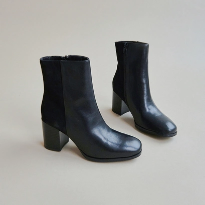 Bottines à talons noir
