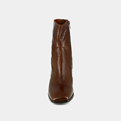 Bottines à bouts ovales en cuir vieilli marron | ARGENTAT | Jonak