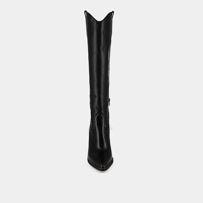 Bottes pointues &agrave; talons en cuir noir | PAPRIKA | Jonak