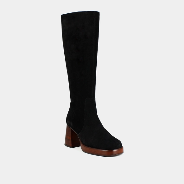 Bottes à plateformes en croute noir | BETINA | Jonak