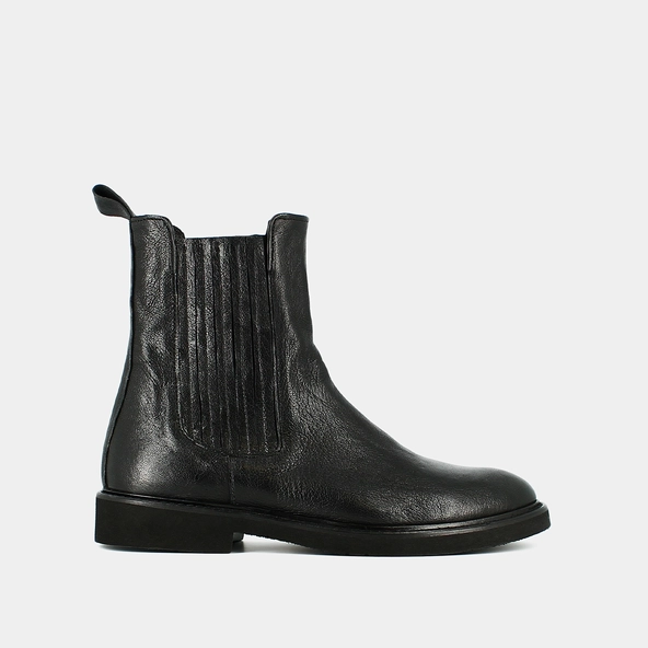Chelsea boots en cuir vieilli noir | RICK | Jonak