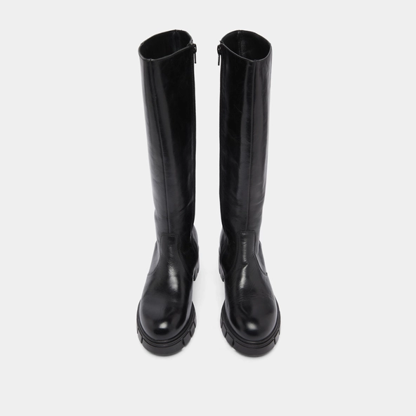 Bottes à semelles crantées en cuir noir | ANTONIN | Jonak
