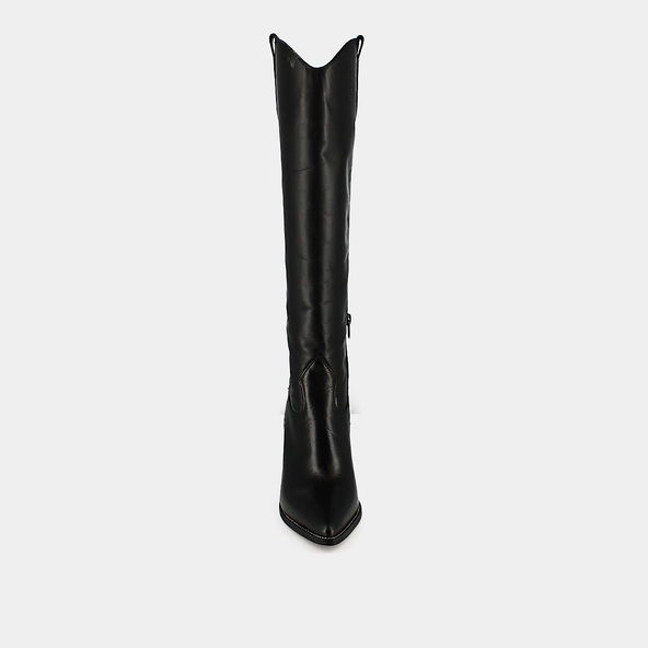 Bottes pointues à talons en cuir noir | PAPRIKA | Jonak