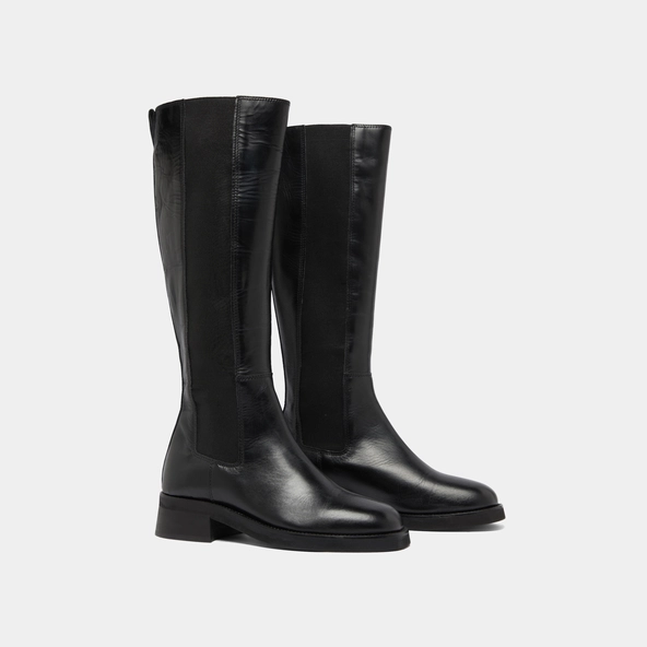 Bottes hautes en cuir noir | PEGGIE | Jonak