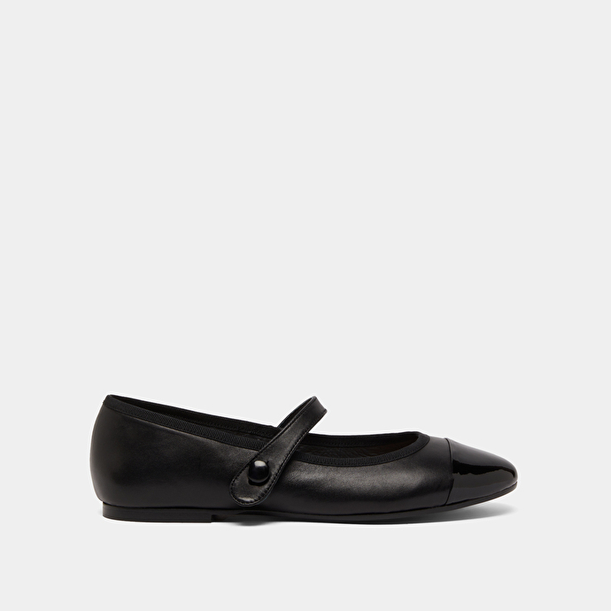 Ballerines à brides en cuir noir | DREUX | Jonak