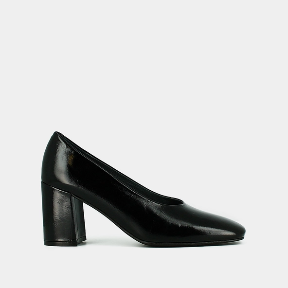 Escarpins à bouts pointus en cuir brillant noir | DELAWARE | Jonak