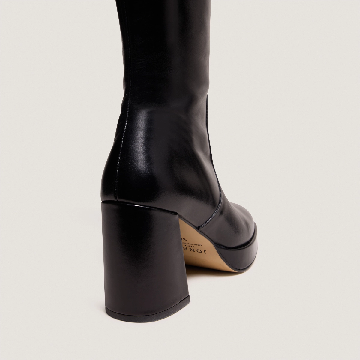 Bottes à plateformes en cuir noir | VENDOME | Jonak