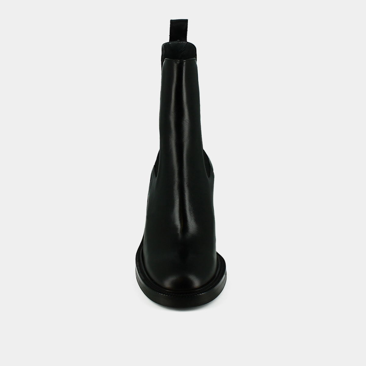 Bottines à talons en cuir noir | DOIGT | Jonak
