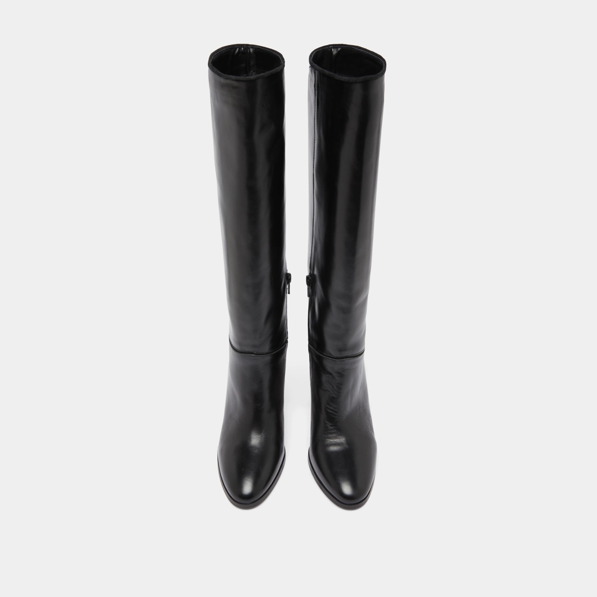 Bottes en cuir et velours noirs | VERSAILLES | Jonak