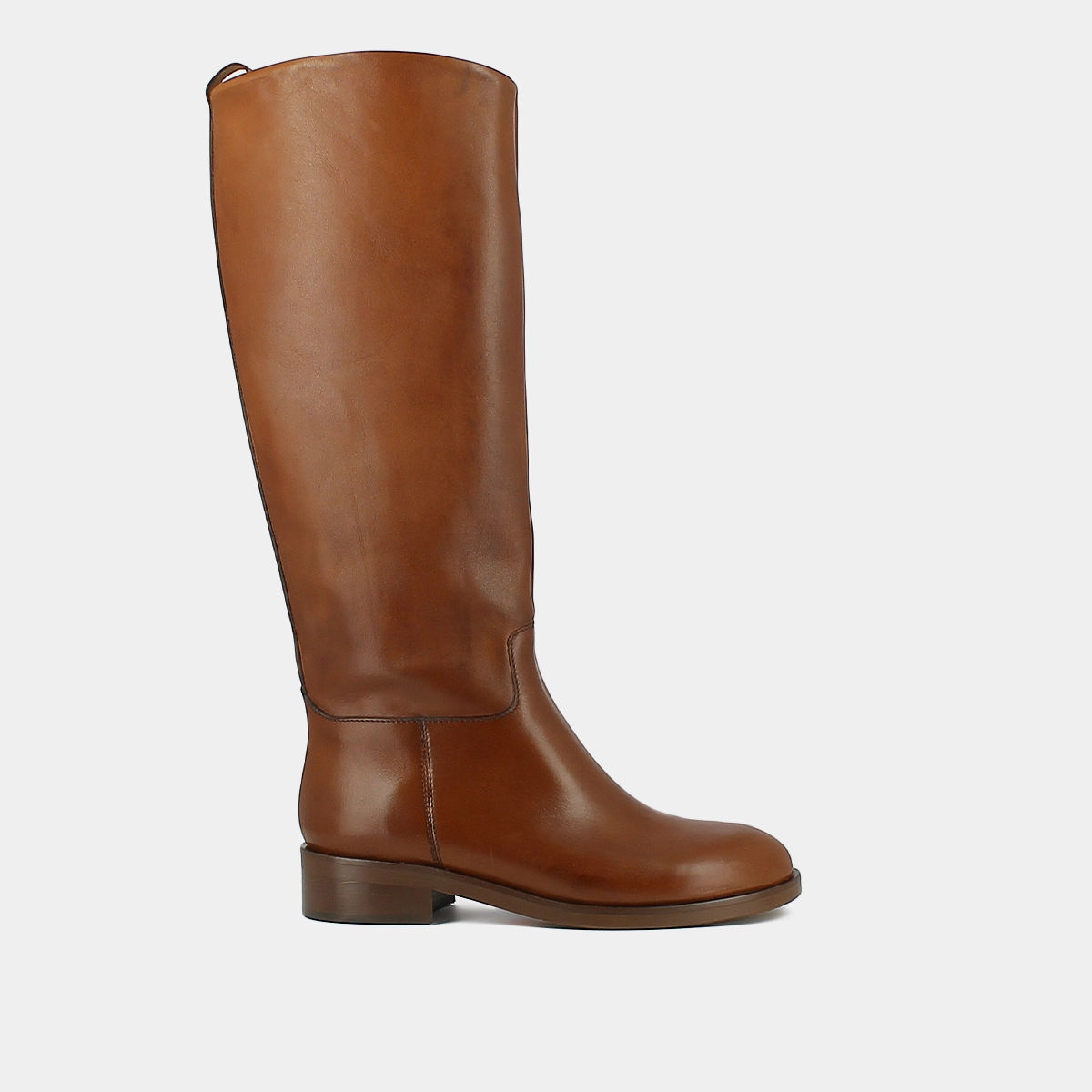 Bottes hautes en cuir cognac | MACARON | Jonak