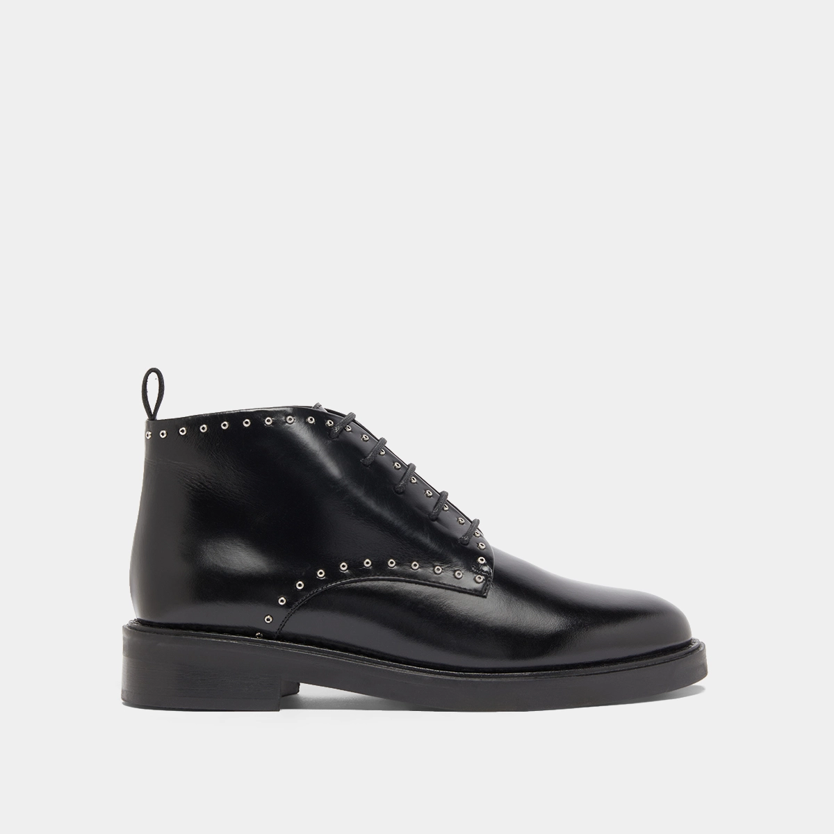Derbies hautes en cuir noir | DUTRONC | Jonak