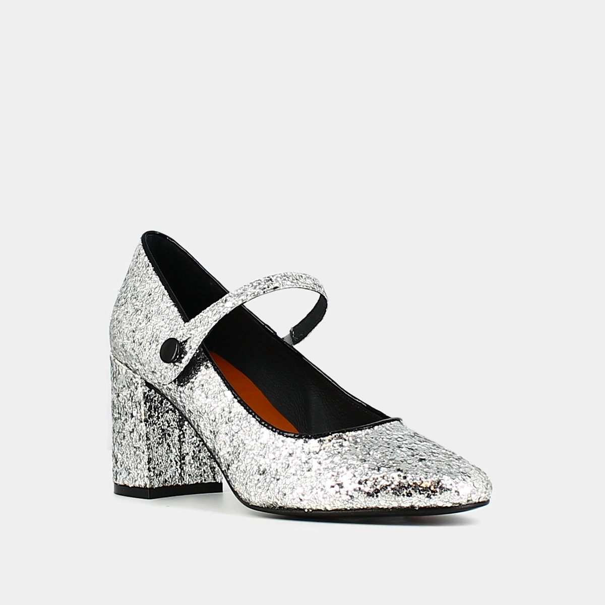 Babies &agrave; talons en glitter et vernis argent et noir | DAFT | Jonak