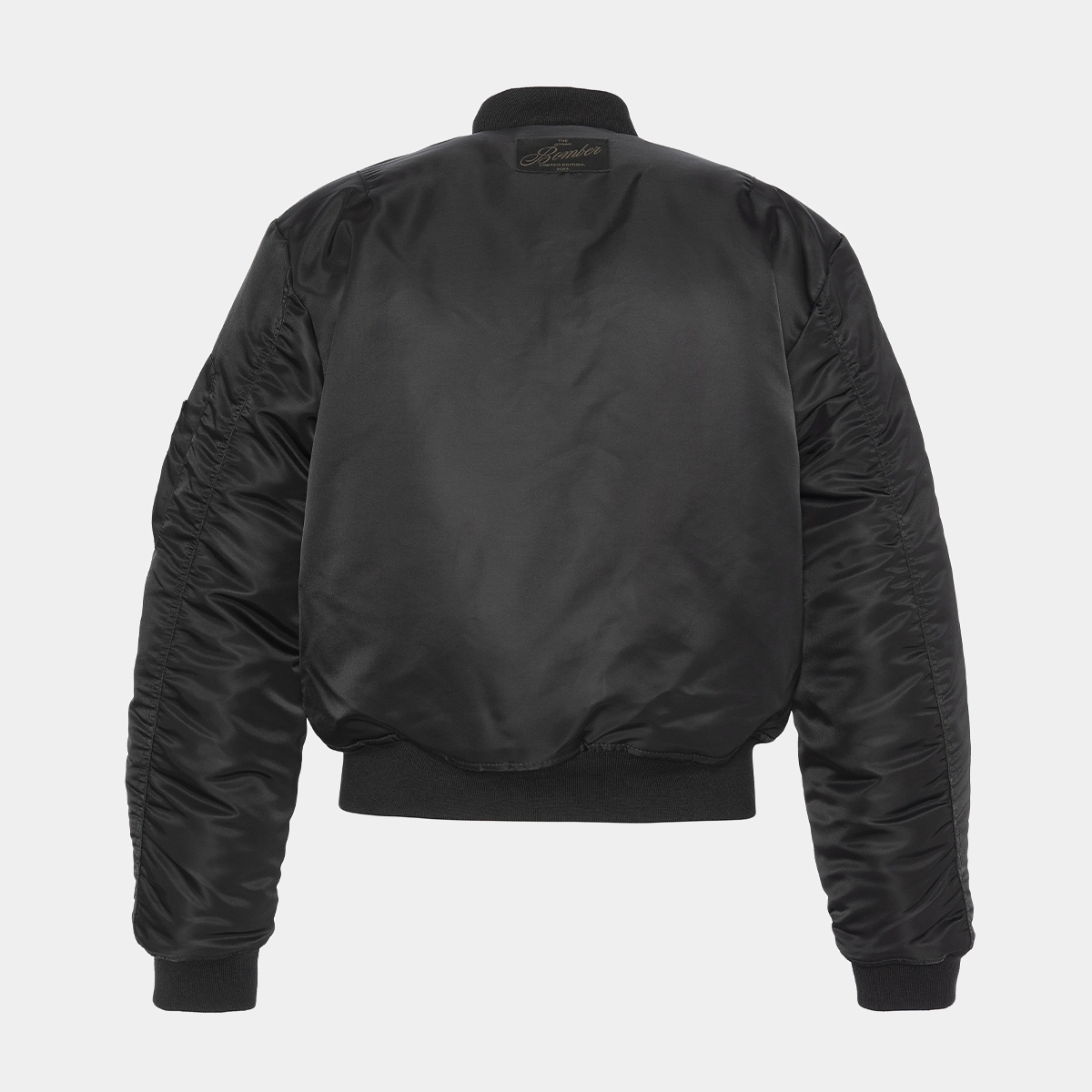 The Jonak Bomber - Jonak x Schott en nylon noir et détails en cuir | THE | Jonak