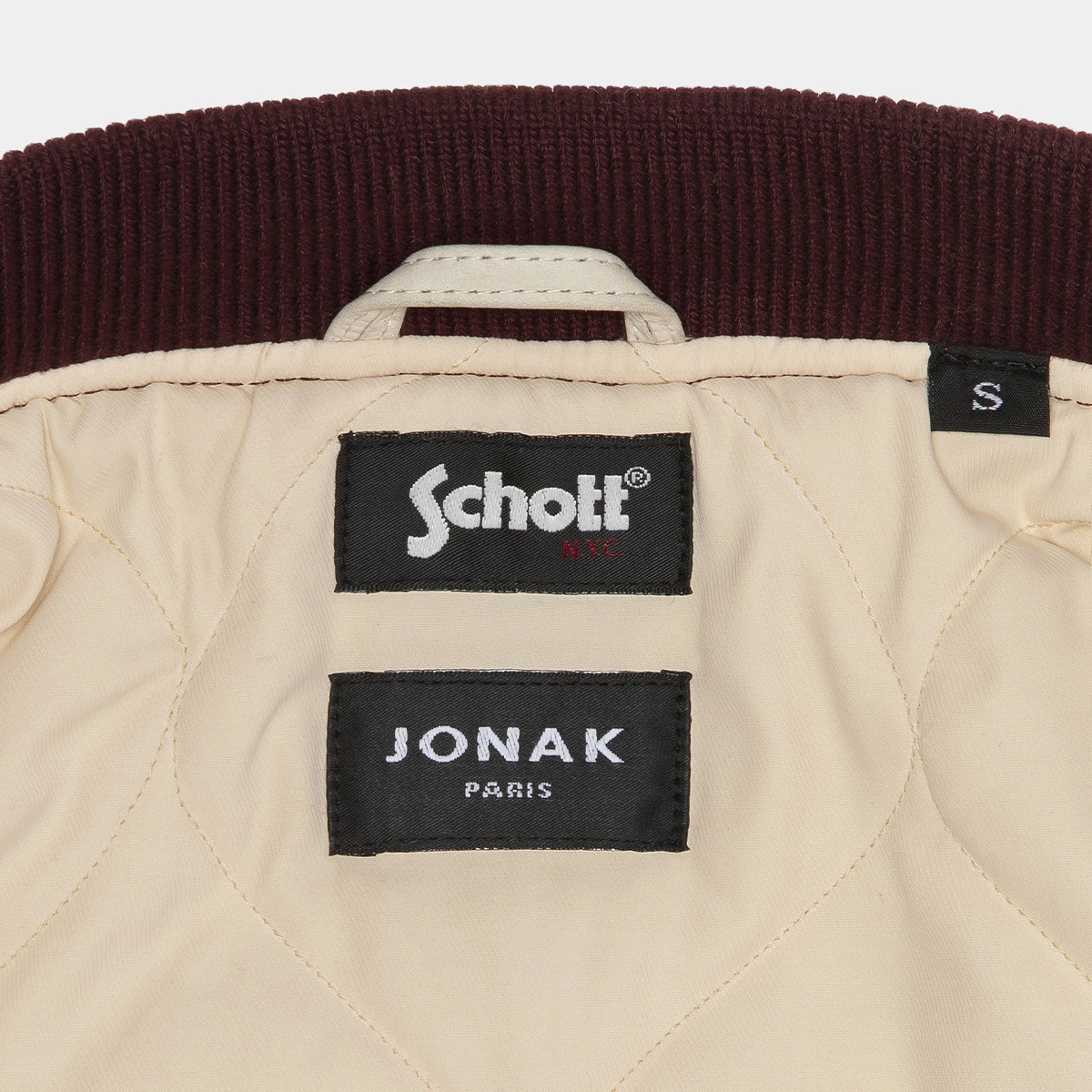 The Jonak Varsity - Jonak x Schott en laine bordeaux | THE | Jonak