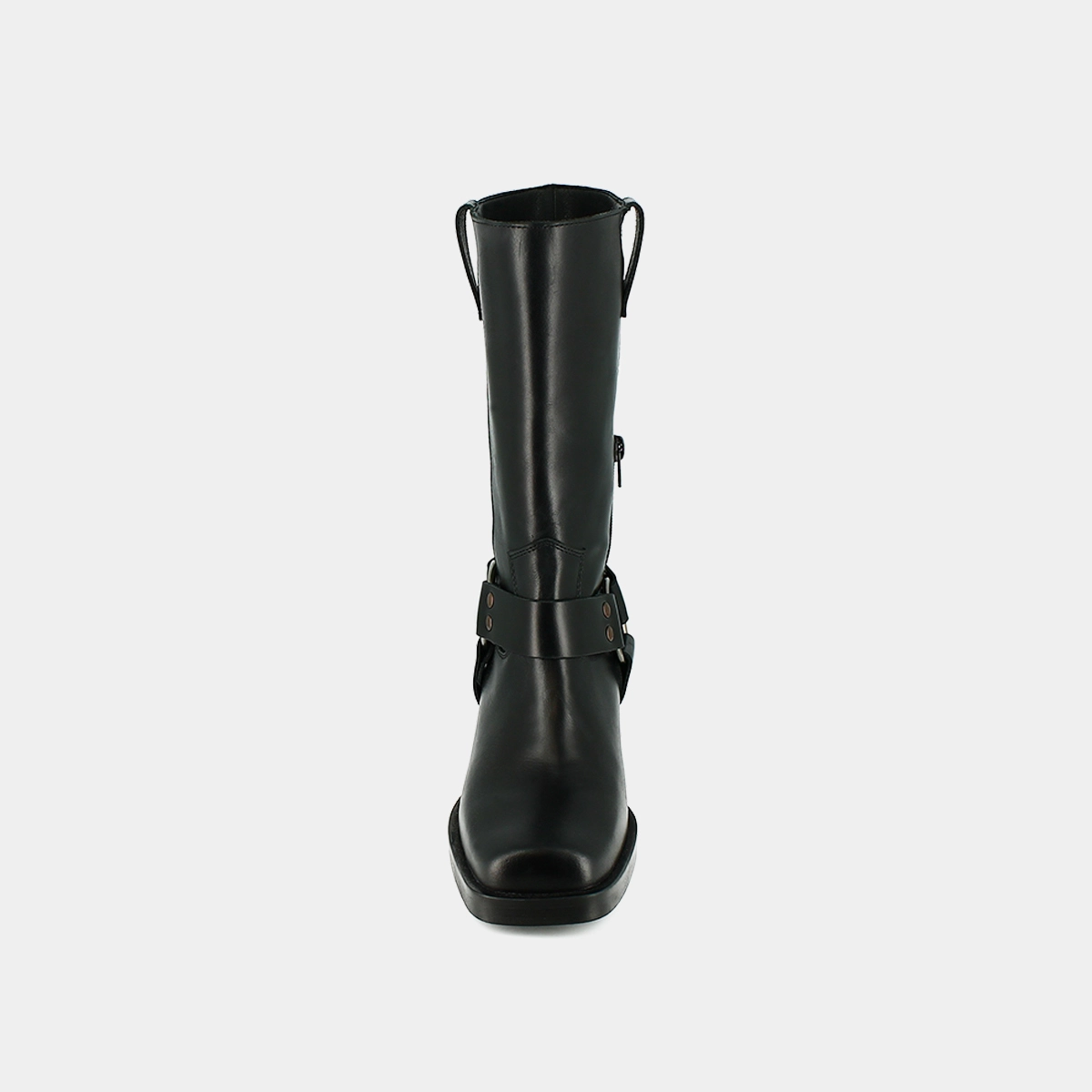 Bottes à boucles en cuir gras noir | BUFFALO | Jonak