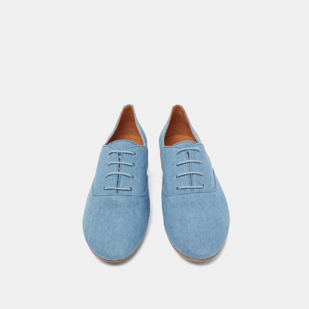 Richelieus à talons plats en jeans bleu | ADENISE | Jonak