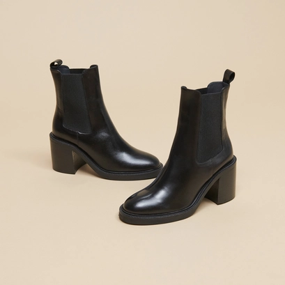 Bottines à talons noir