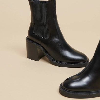 Bottines à talons noir