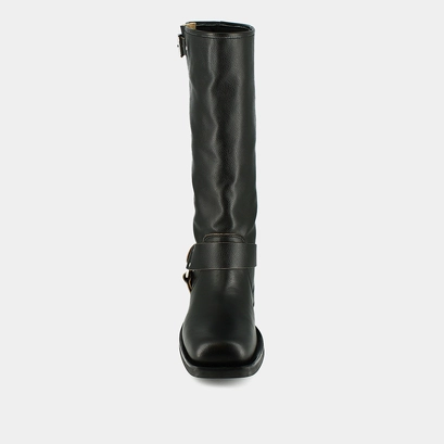 Bottes &agrave; bouts ronds en cuir noir | PHILIPPE | Jonak