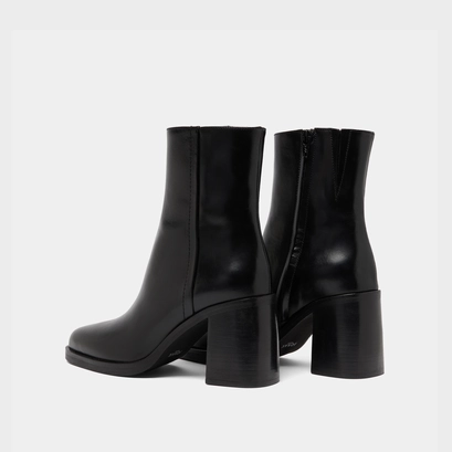 Bottines Jonak Talons Moyen Bicolore Noir Blanc - Cuir, Pointure 37 EU - Occasion Bon état