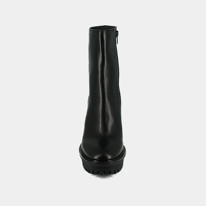Bottines à talons et semelles crantées noir