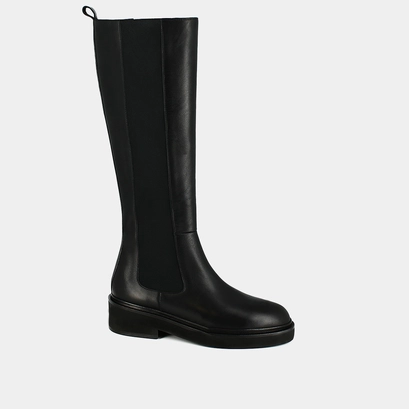 Bottes &agrave; &eacute;lastiques en cuir noir | DOLMEN | Jonak