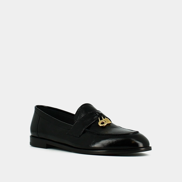 Mocassin cuir doré Femme | Laurel | Chaussures