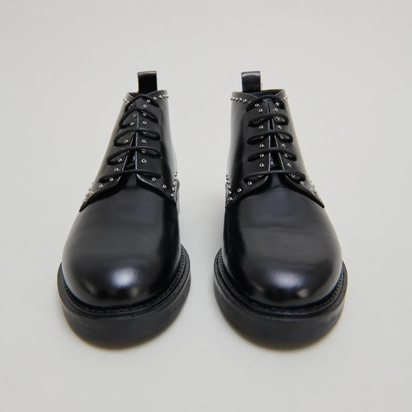 Derbies hautes en cuir noir | DUTRONC | Jonak