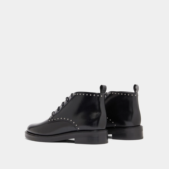 Derbies hautes en cuir noir | DUTRONC | Jonak