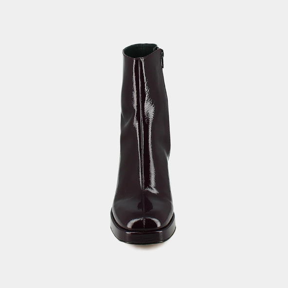 Boots à talons en vernis violet foncé | VORIS | Jonak