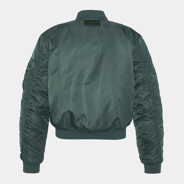 The Jonak Bomber - Jonak x Schott en nylon vert et détails en cuir | THE | Jonak