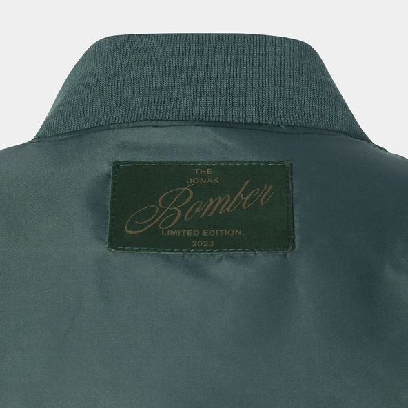 The Jonak Bomber - Jonak x Schott en nylon vert et détails en cuir | THE | Jonak
