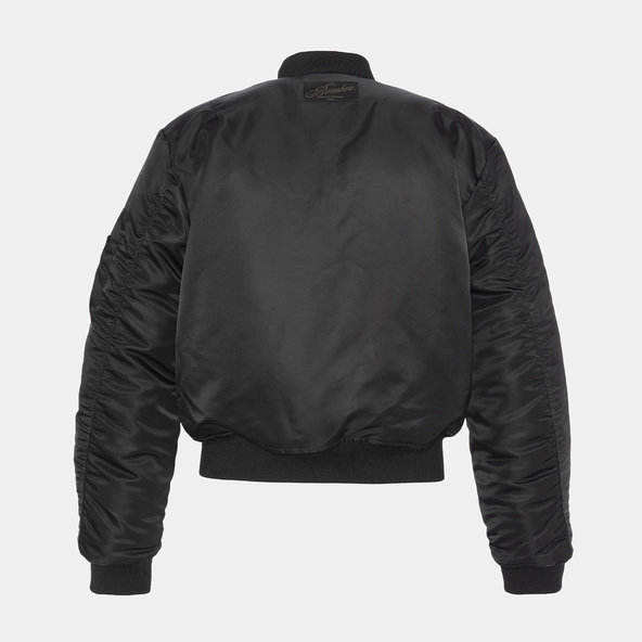 The Jonak Bomber - Jonak x Schott en nylon noir et détails en cuir | THE | Jonak