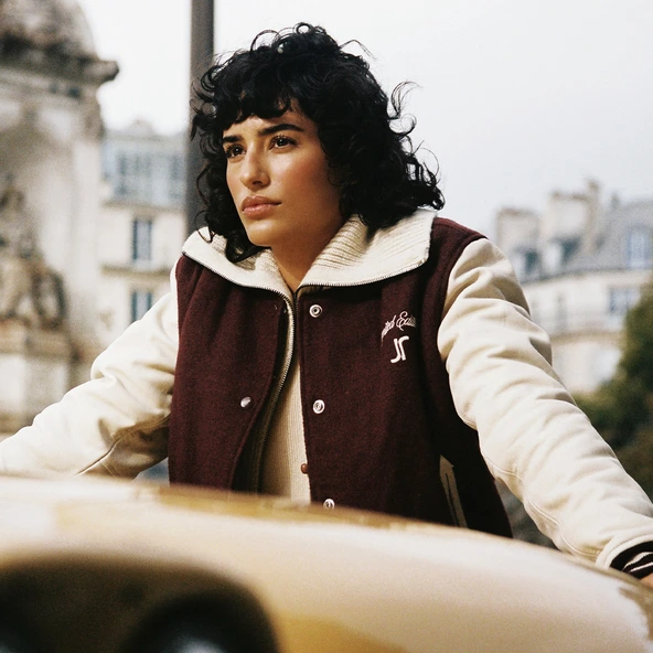 The Jonak Varsity - Jonak x Schott en laine bordeaux | THE | Jonak