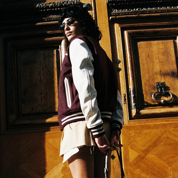 The Jonak Varsity - Jonak x Schott en laine bordeaux | THE | Jonak