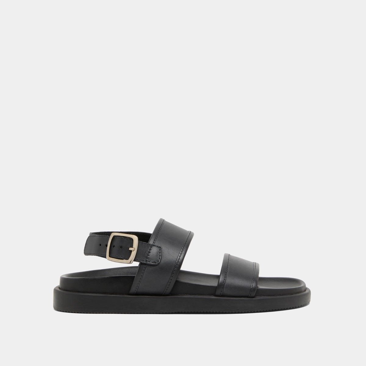 Sandales à doubles lanières en cuir noir | WICHITA | Jonak