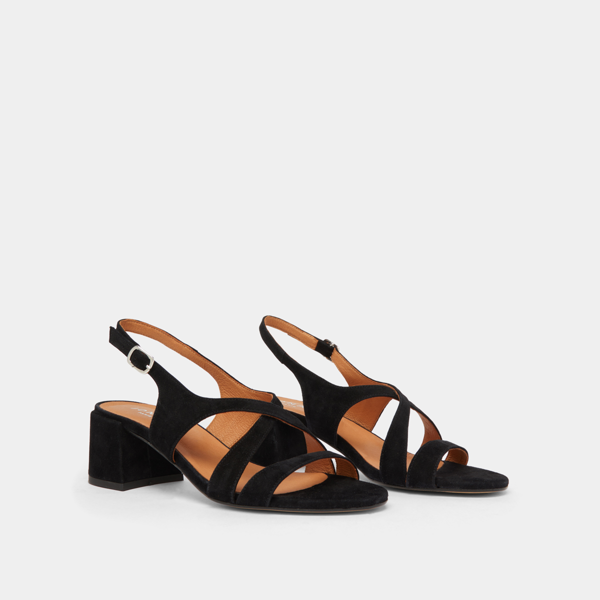 Sandales Soirée à Talons Très Hauts - Velours Noir - Taille UK 5 (FR 38) - Style Strappy Avec Lanière Cheville